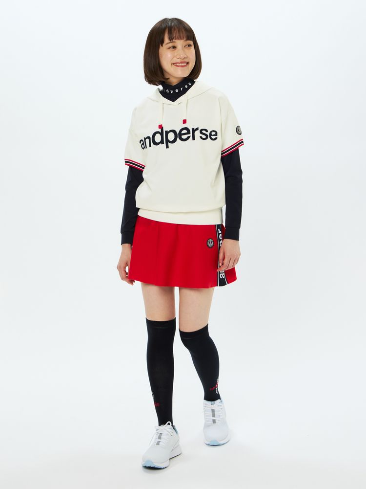 and per se(アンパスィ) ｜アクティブニットハーフスリーブシャツ（レディース）