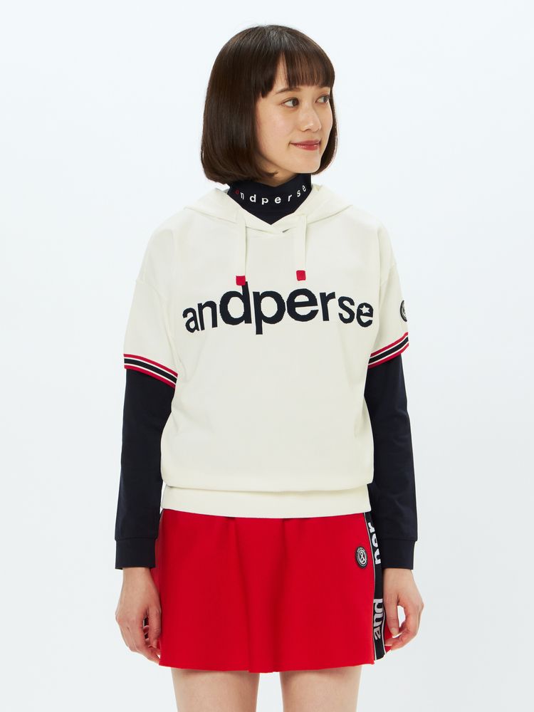 and per se(アンパスィ) ｜アクティブニットハーフスリーブシャツ（レディース）