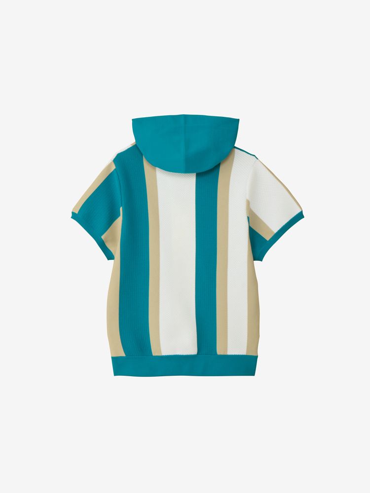 and per se(アンパスィ) ｜ライトジャカードニット半袖パーカ（レディース）