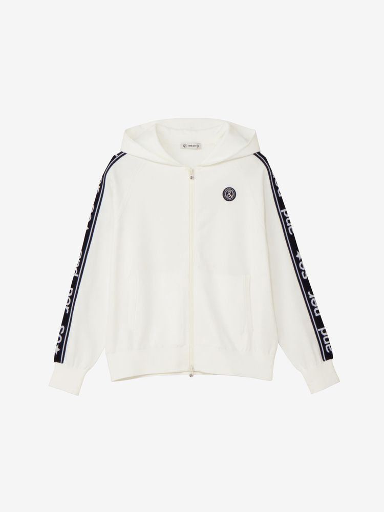 and per se(アンパスィ) ｜アクティブニットフーディーブルゾン（レディース）