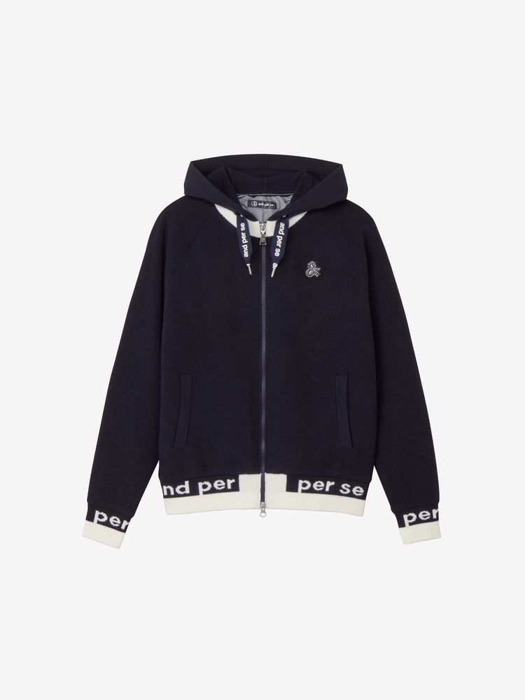 and per se アンパスィ　ダンボールニット　ボンディング　ワンピース　黒 and per se アンパスィ ダンボールニット ボンディング