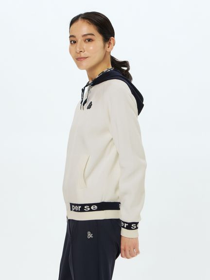 ★アンパスィゴルフ防風ソフトニットフルジップブルゾンＬサイズ美品★ ☆アンパスィゴルフ防風ソフトニットフルジップブルゾンLサイズ美品