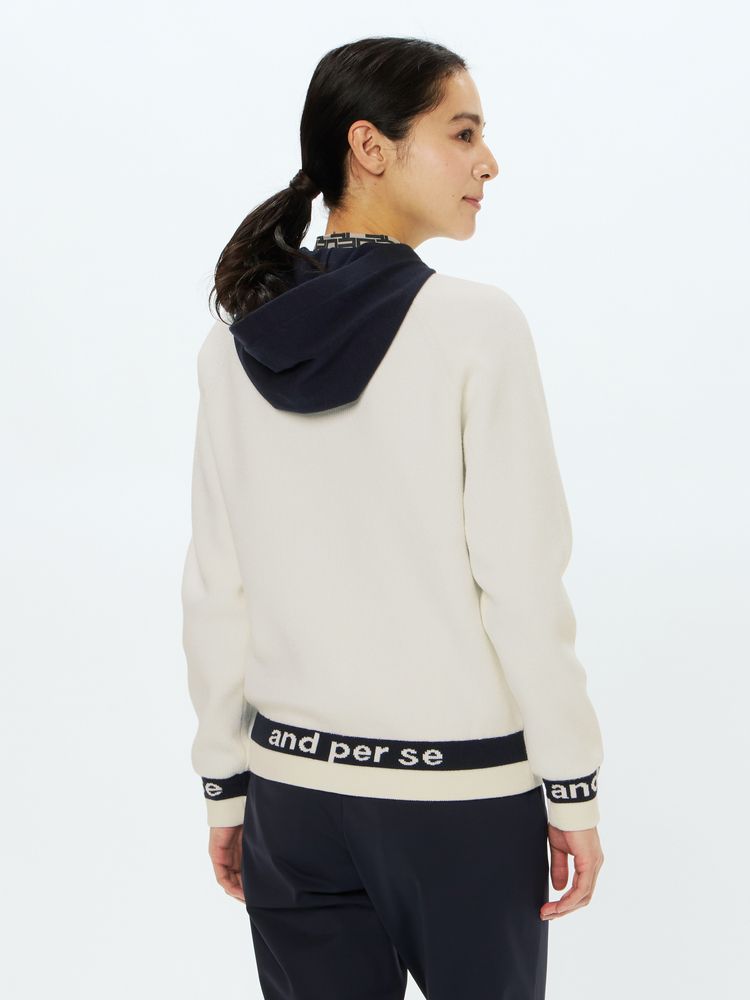 極美品 and per se アンパスィ 防風ニットジャケット Ｌ 公式】ニット防風ブルゾン（レディース）｜アンパスィ公式ストア