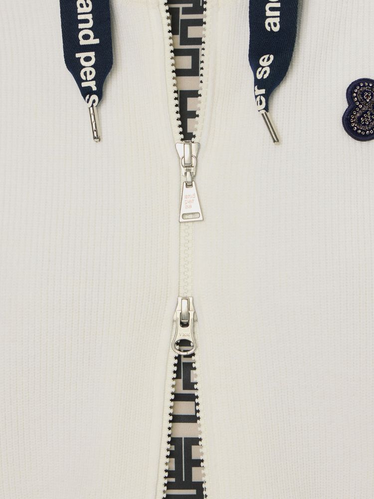 and per se(アンパスィ) ｜ニット防風ブルゾン（レディース）