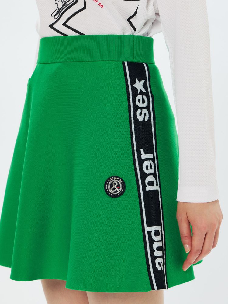 and per se(アンパスィ) ｜アクティブニットスカート（レディース）