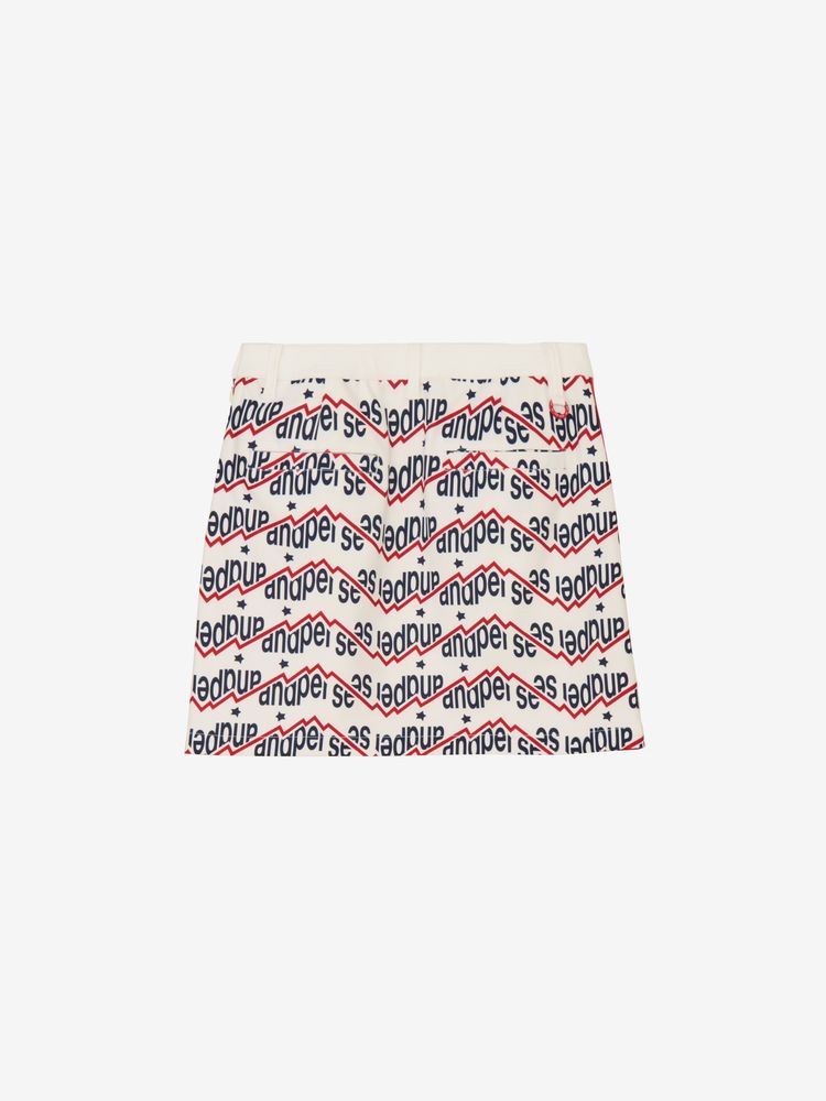 and per se(アンパスィ) ｜ショットスムーザープリンテッドスカート（レディース）