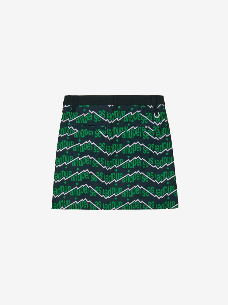 and per se(アンパスィ) ｜ショットスムーザープリンテッドスカート（レディース）