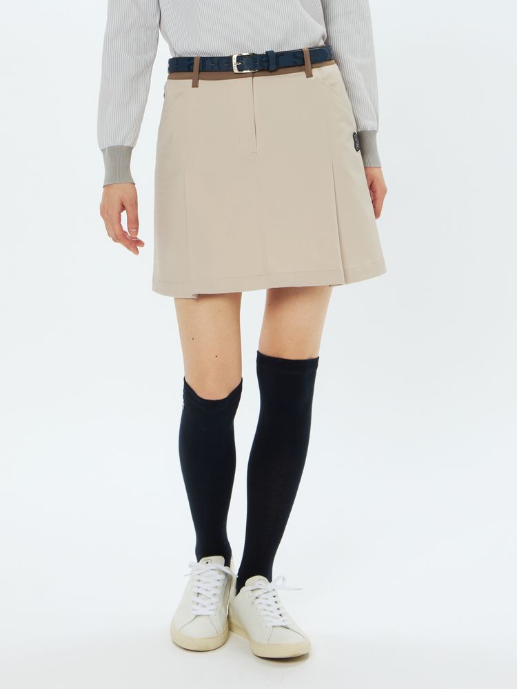 公式】クリーンジャージ切替デザインスカート（スカート）｜アンパスィ