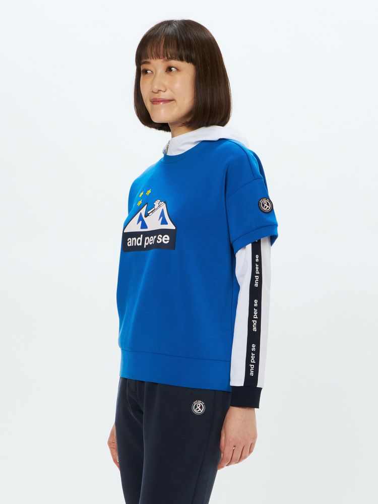 AND PER SE アンパスィ 半袖スウェットスカート　上下セット AND PER SE アンパスィ 半袖スウェットスカート 上下セット