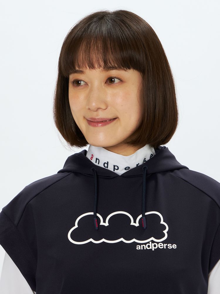 and per se(アンパスィ) ｜エアロスウェット半袖プルオーバー（レディース）