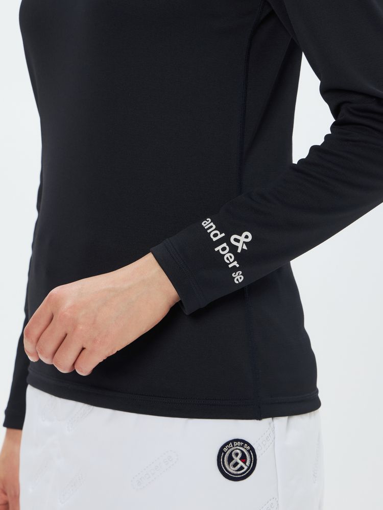 アンパスィ　and per se　光電子ストレッチ 長袖アンダーシャツ　レディス 公式】光電子ストレッチアンダーシャツ・日本製（レディース