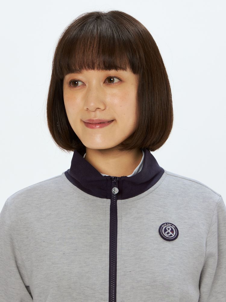 and per se(アンパスィ) ｜ショットスムーザースウェット ブルゾン（レディース）