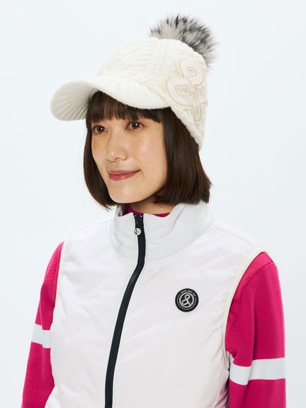 美品⛳️アンパスィ  温度調整機能  ニットベスト　キャップ ゴルフ 美品⛳️アンパスィ 温度調整機能 ニットベスト キャップ