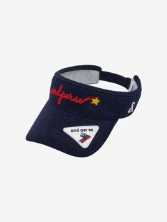 あんぱんカモフラ柄　三角プレート　サフィアノレザー ブレードバイザー (WOMENS) | St ANDREWS（セントアンドリュース