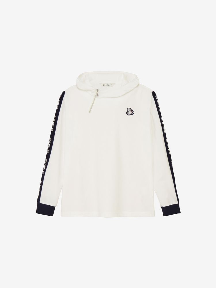 and per se(アンパスィ) ｜スイングドライエンボス長袖フーディーシャツ（レディース）