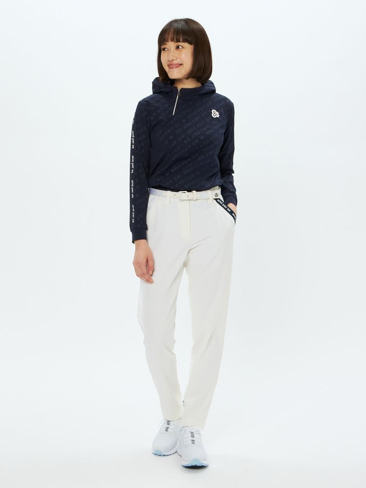 and per se(アンパスィ) ｜スイングドライエンボス長袖フーディーシャツ（レディース）