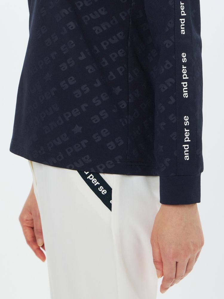 and per se(アンパスィ) ｜スイングドライエンボス長袖フーディーシャツ（レディース）