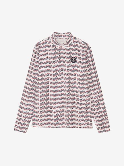 美品　G/FORE ラグウォーム プレミア 長袖モックネックシャツ 美品 G/FORE ラグウォーム プレミア 長袖モックネックシャツ ゴルフ