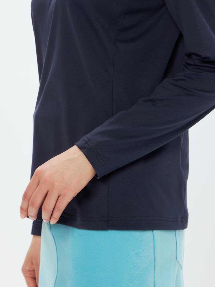 公式・アウトレット】マシュマロジャージー長袖モックネックシャツ