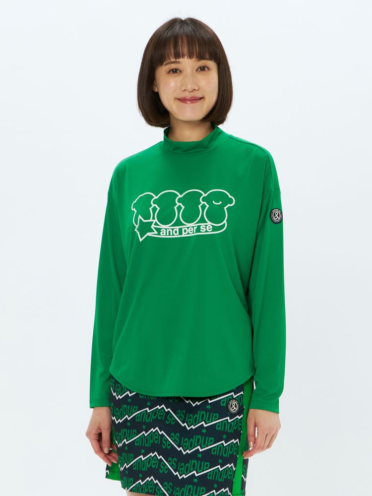 tシャツ ソルケア長袖モックネックシャツ（レディース） レディース セール】ソルケア長袖モックネックシャツ（レディース）（T