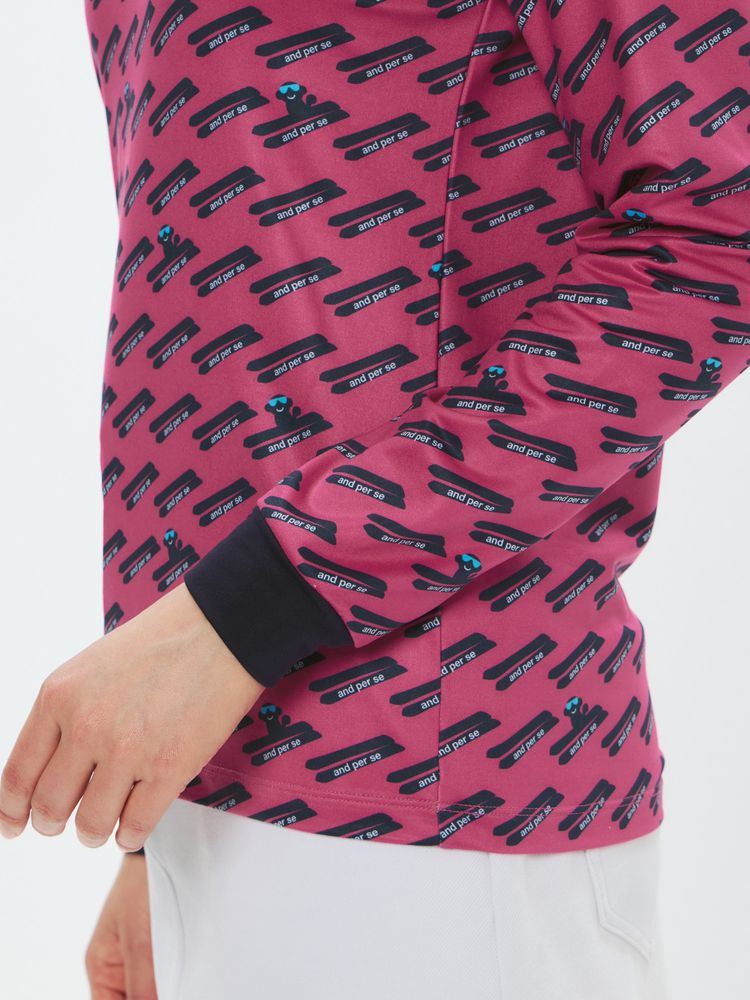 公式・セール】ソフトニット長袖モックネックシャツ（レディース