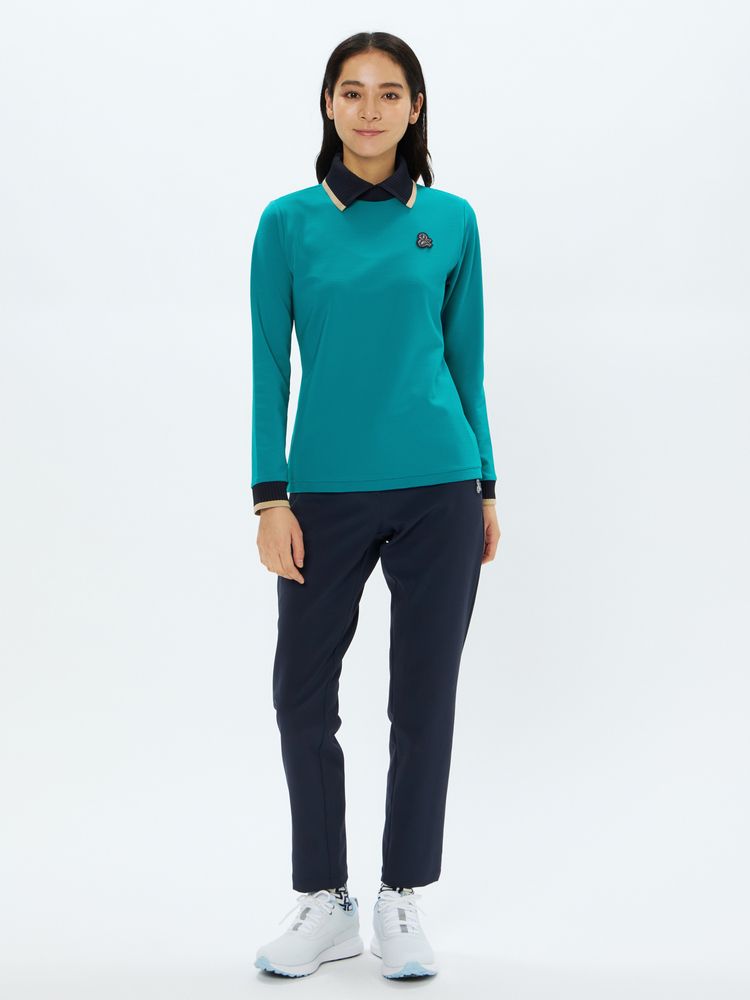 公式】4WAYリップルリブ切替デザイン長袖シャツ（レディース