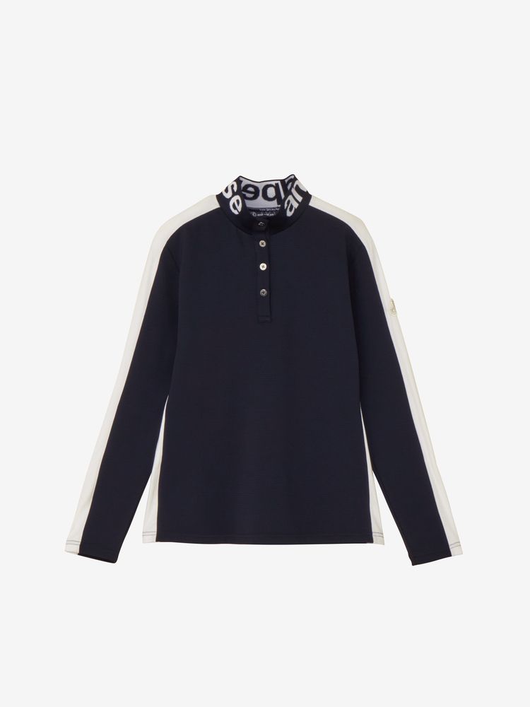 and per se(アンパスィ) ｜4WAYリップル長袖ボタンアップシャツ（レディース）