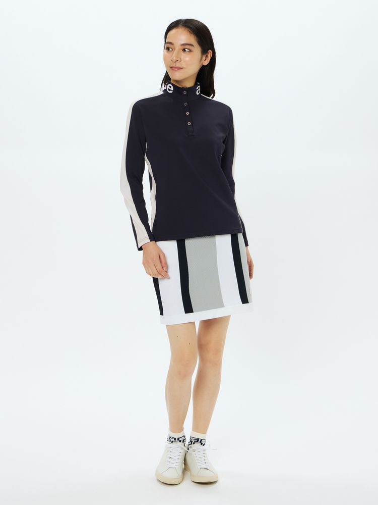 公式】4WAYリップル長袖ボタンアップシャツ（レディース