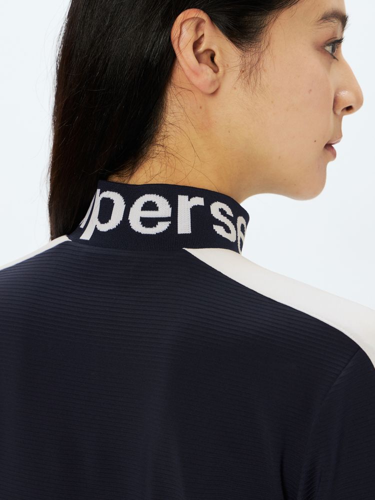 and per se(アンパスィ) ｜4WAYリップル長袖ボタンアップシャツ（レディース）