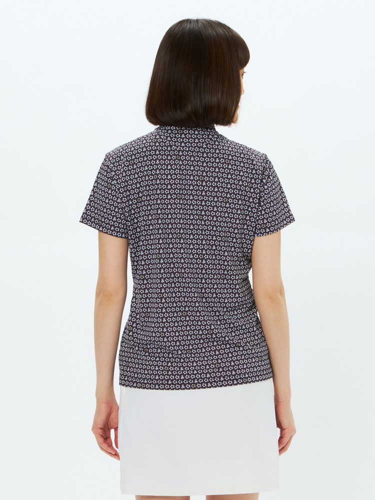 and per se(アンパスィ) ｜ソルケア3Dプリンテッド半袖モックネックシャツ（レディース）