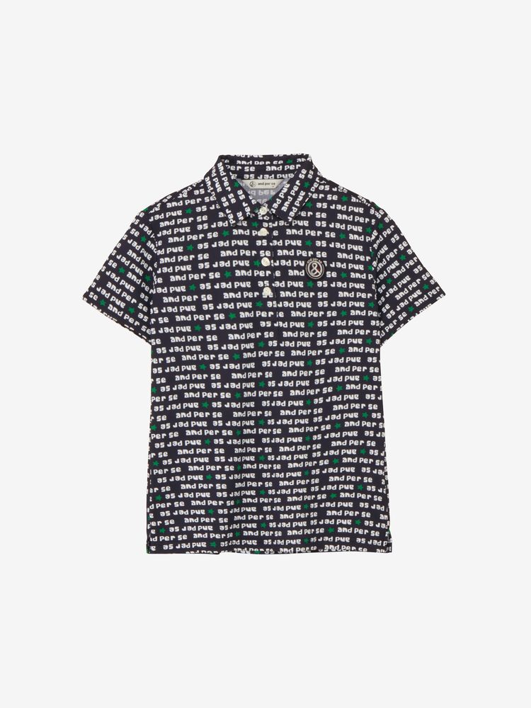 and per se(アンパスィ) ｜ソルケアドットプリンテッド半袖シャツ（レディース）