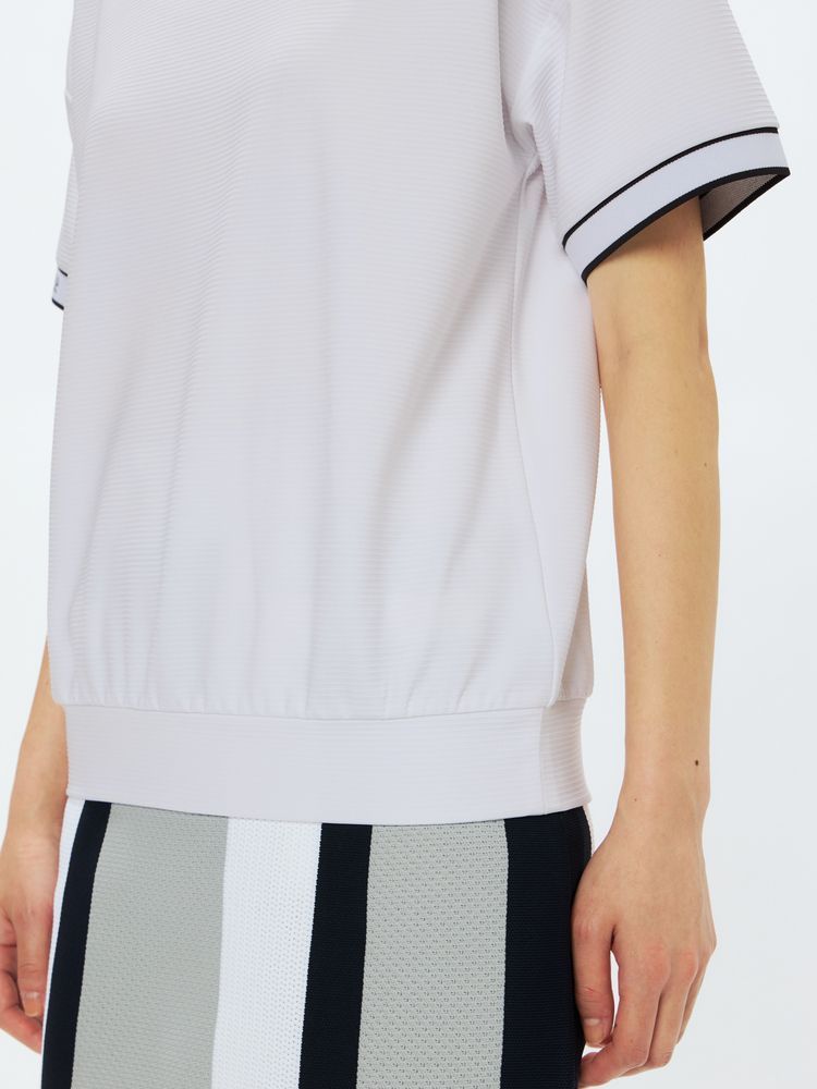公式】4WAYリップル半袖ルーズネックシャツ（レディース