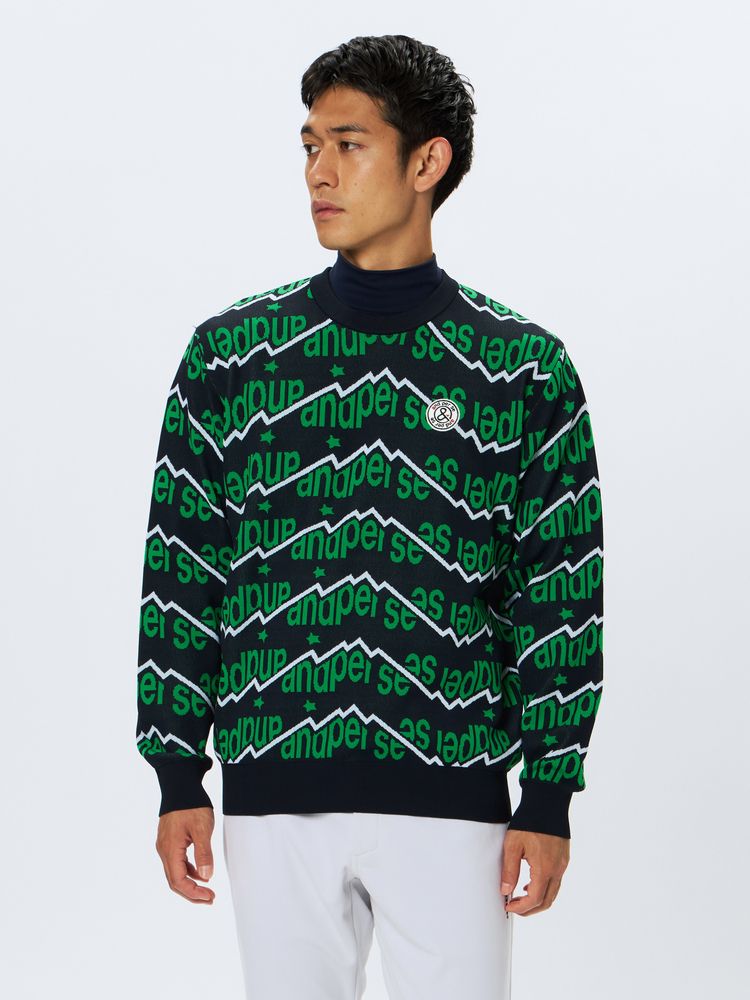 and per se(アンパスィ) ｜アクティブニットジャカード セーター（メンズ）