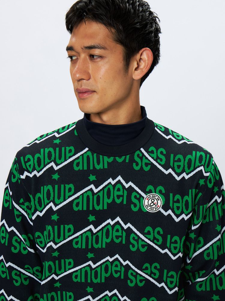 and per se(アンパスィ) ｜アクティブニットジャカード セーター（メンズ）