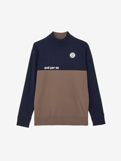 公式】ウインドシャッター袖防風ハイネックセーター（メンズ