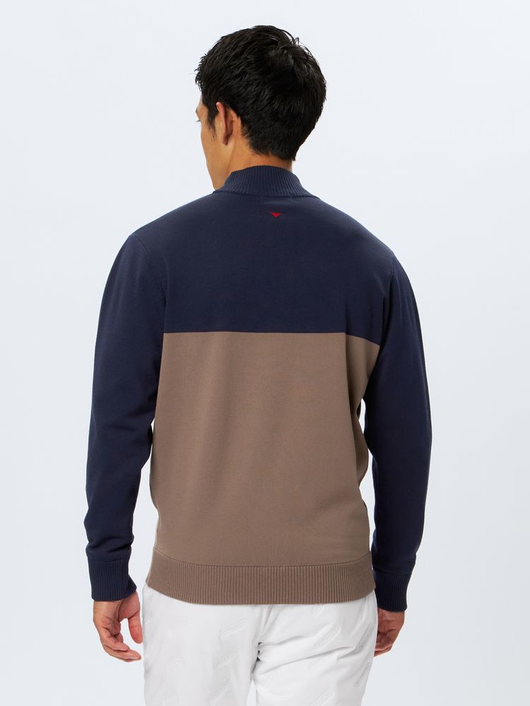 and per se(アンパスィ) ｜ウインドシャッター袖防風ハイネックセーター（メンズ）