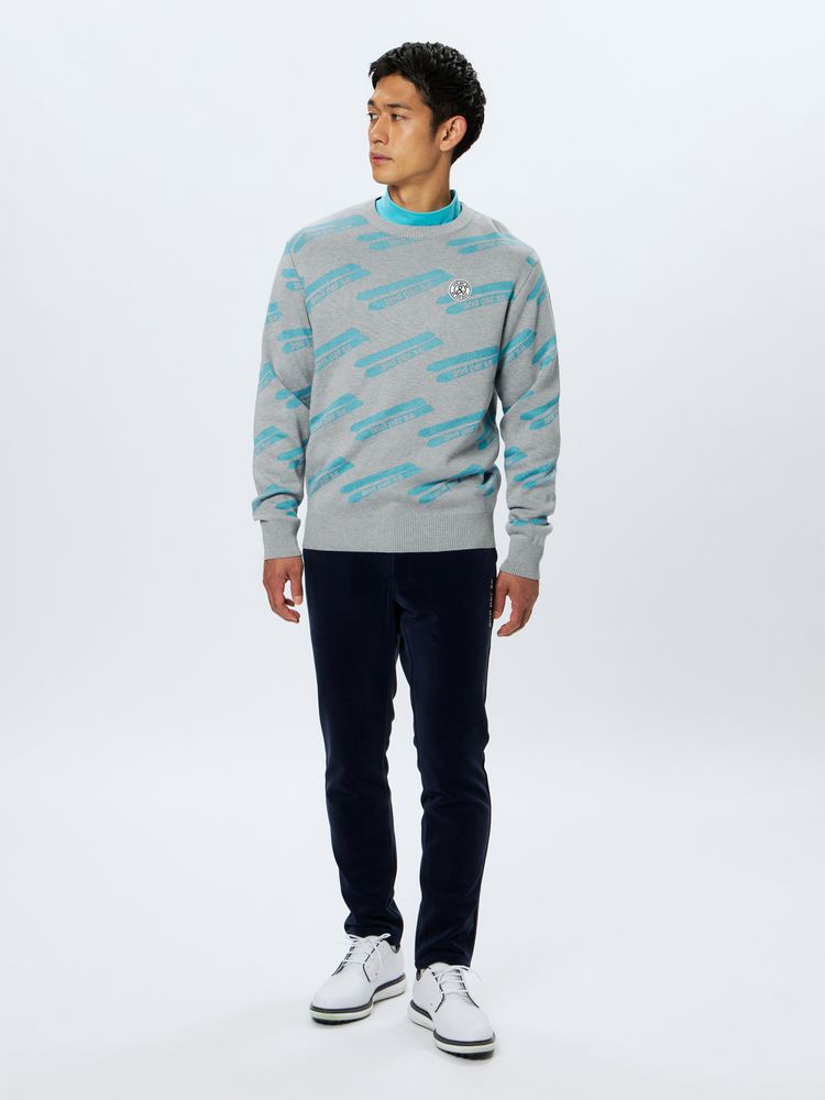 公式】クレアニットジャカードセーター・日本製（メンズ）｜アンパスィ