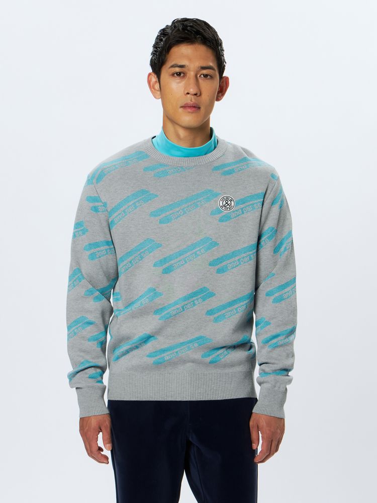 and per se(アンパスィ) ｜クレアニットジャカードセーター・日本製（メンズ）