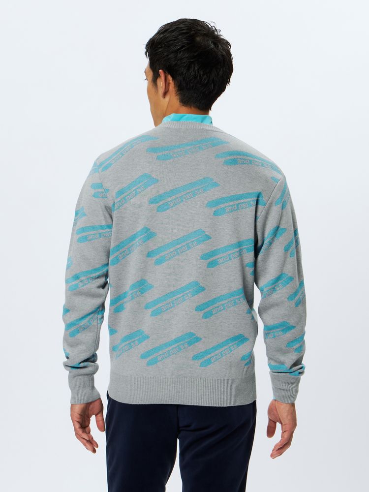 and per se(アンパスィ) ｜クレアニットジャカードセーター・日本製（メンズ）