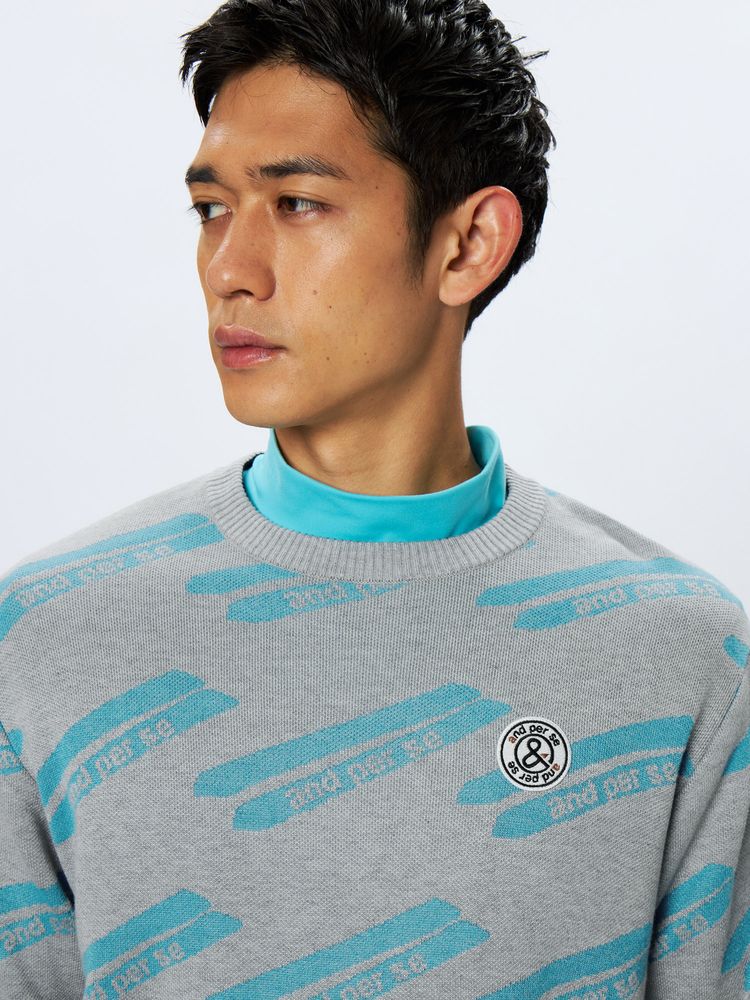 公式】クレアニットジャカードセーター・日本製（メンズ）｜アンパスィ