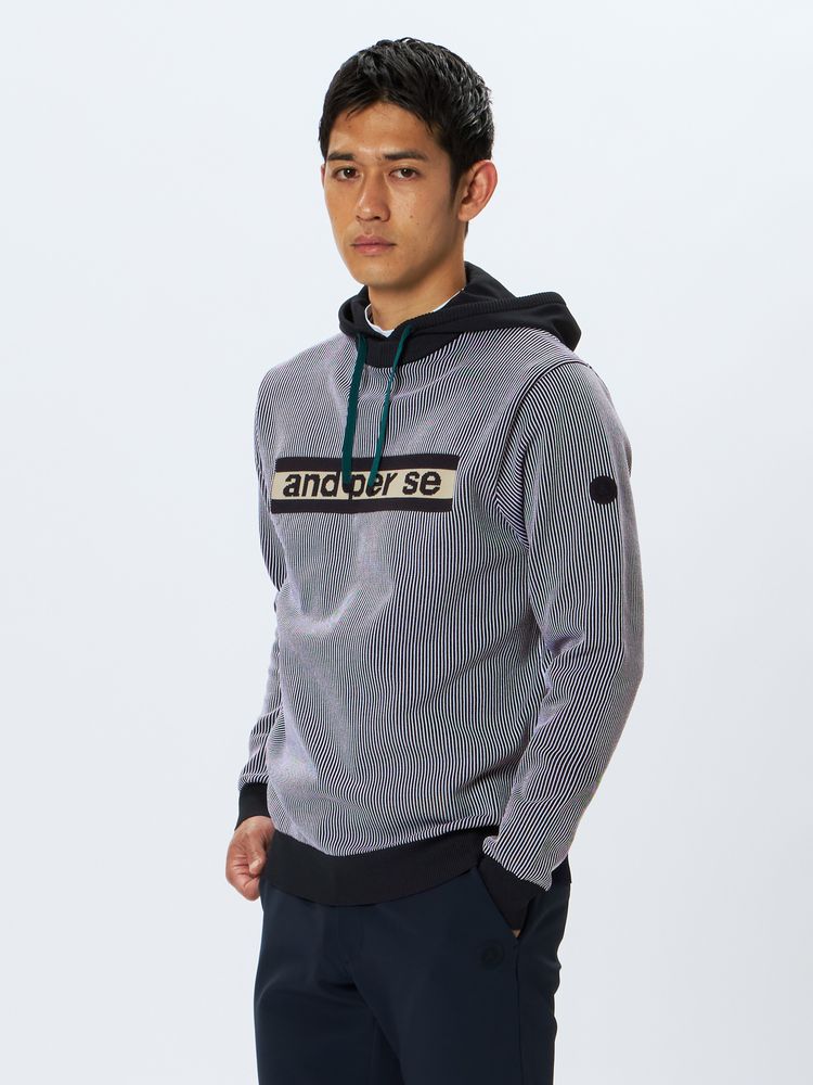 and per se(アンパスィ) ｜ニットプルパーカ（メンズ）