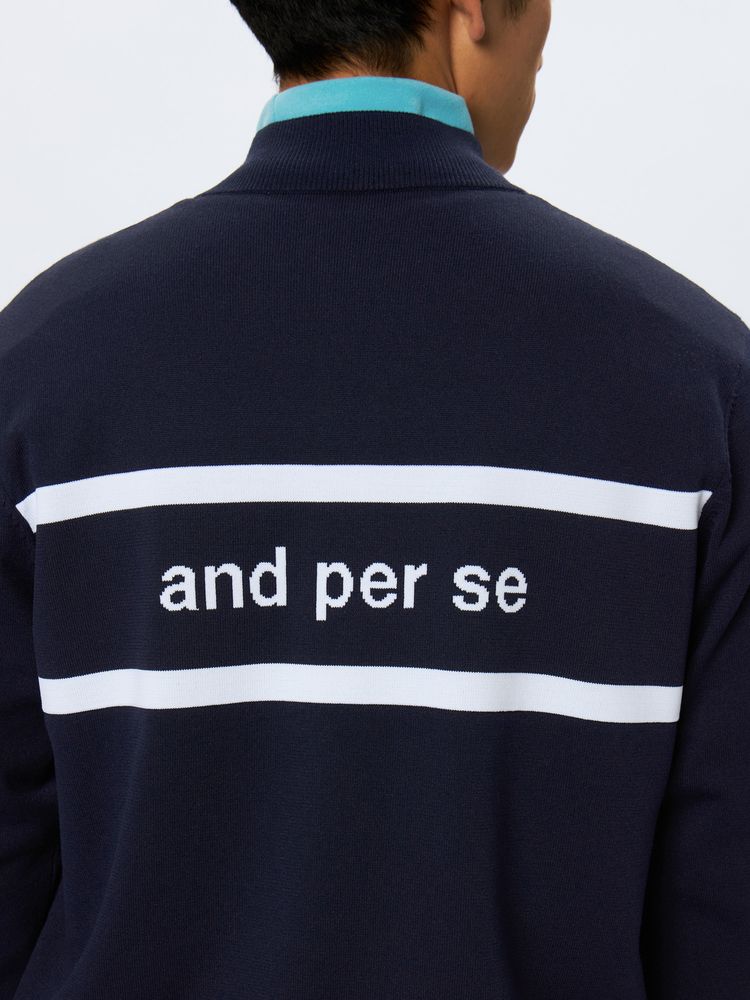 and per se(アンパスィ) ｜ウインドシャッター防風ニットブルゾン（メンズ）