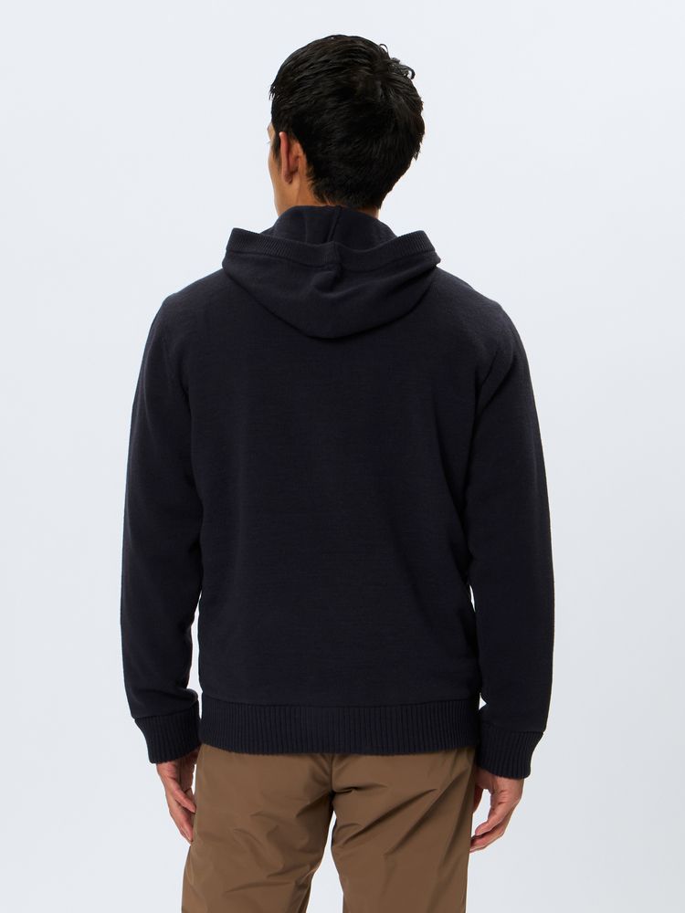 and per se(アンパスィ) ｜ダウン切替ニットフーディーブルゾン（メンズ）