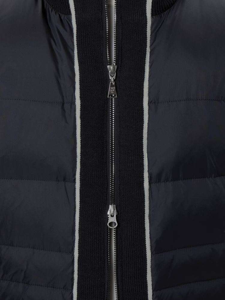 and per se(アンパスィ) ｜ダウン切替ニットフーディーブルゾン（メンズ）