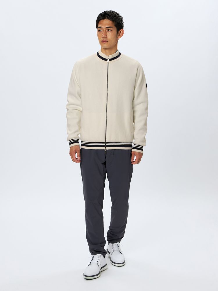 ZOY MENS CASHWOOL SWE プルオーバー 防風裏地付 ホワイト 未使用】ゾーイZOY MENS CASH WOOL SWEニップルオーバー羊毛