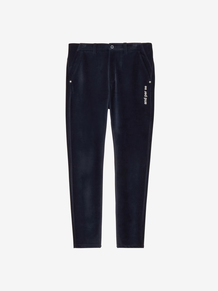 【美品】and per se アンパスィ 中綿 ワンピース ロング ネイビー and per se アンパスィ 中綿ワンピース ネイビー 一部柄