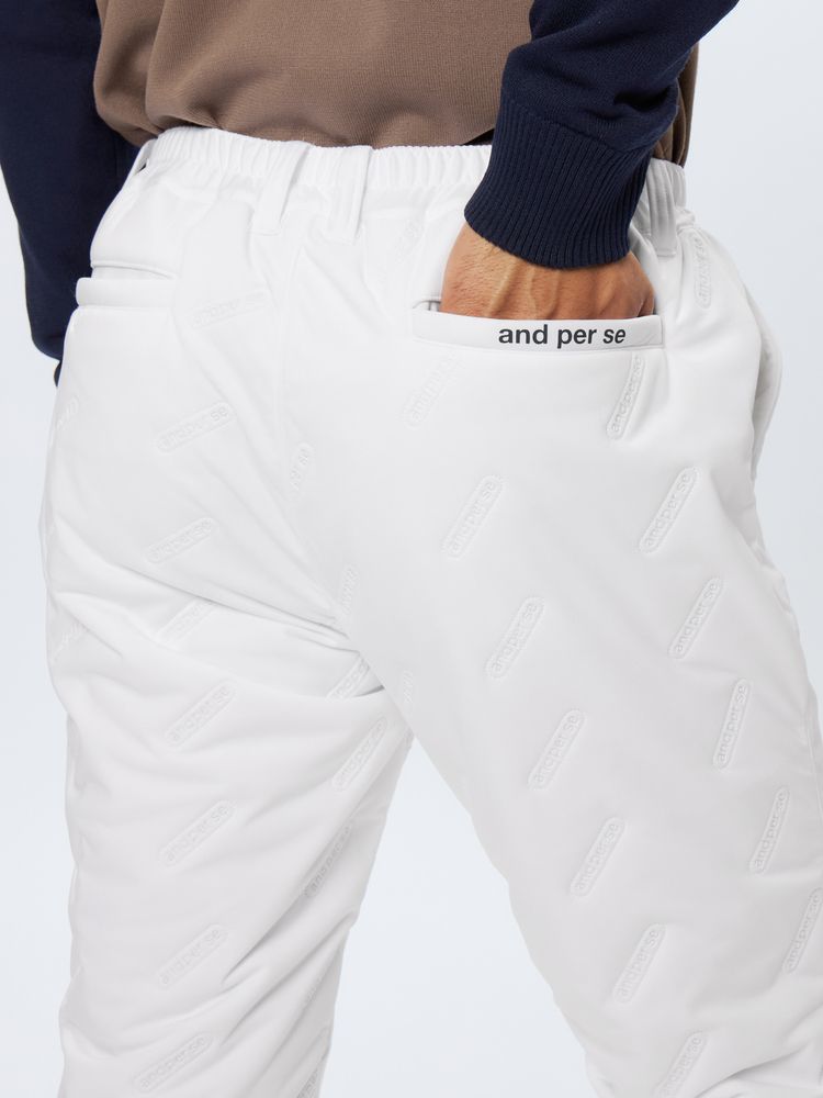 【新品】メンズ アンパスィ and per se パンツ LL 白 ホワイト 未使用品 メンズ アンパスィ and per se パンツ LL 白 ホワイト