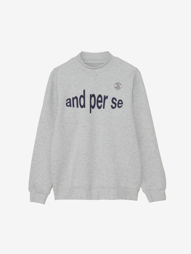 and per se(アンパスィ) ｜ショットスムーザースウェットプルオーバー（メンズ）