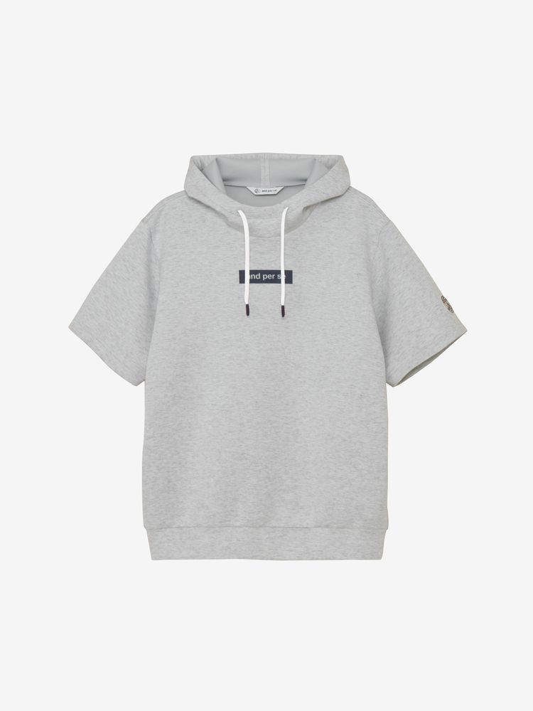 and per se(アンパスィ) ｜ショットスムーザースウェット半袖フーディーシャツ（メンズ）