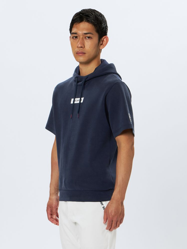 and per se(アンパスィ) ｜ショットスムーザースウェット半袖フーディーシャツ（メンズ）